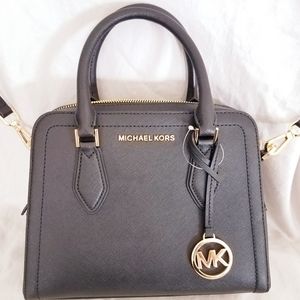 Black Michael Kors Dome Satchel